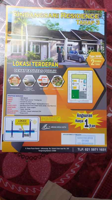 rumah subsidi lokasi ps kemis tangerang