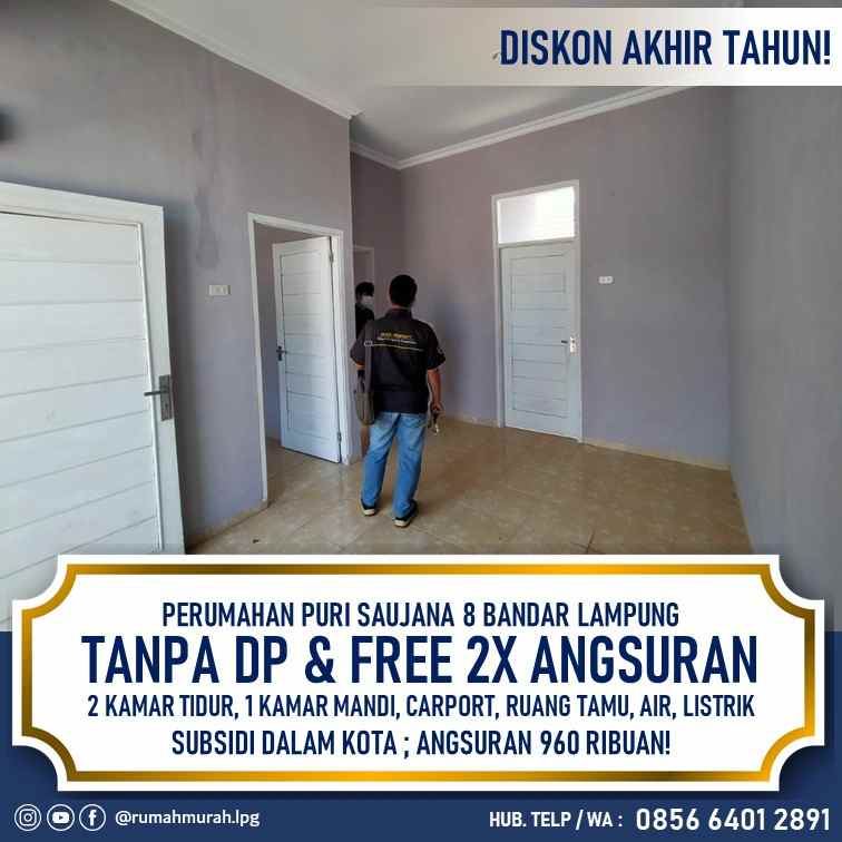 rumah subsidi tanpa dp kota bandar lampung