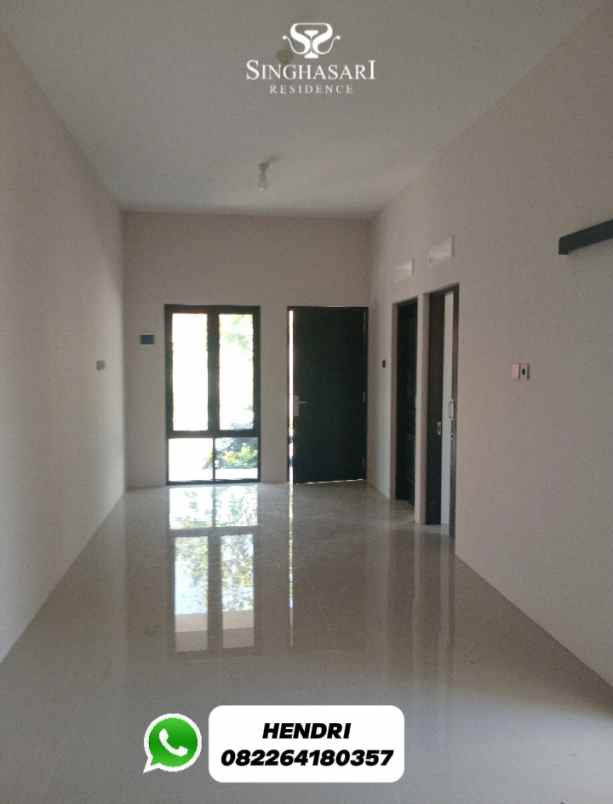 rumah type pojok 1 lantai madiun singhasari residence