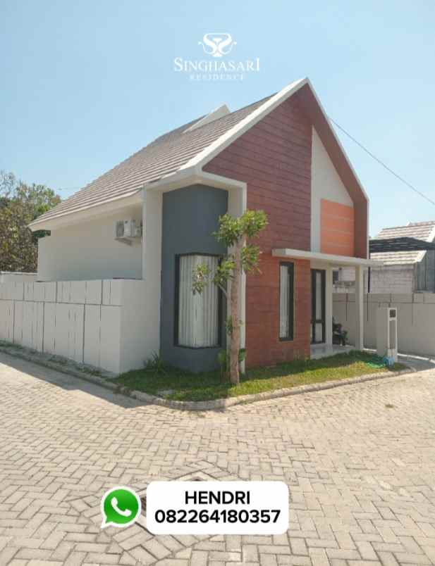 rumah type pojok 1 lantai madiun singhasari residence