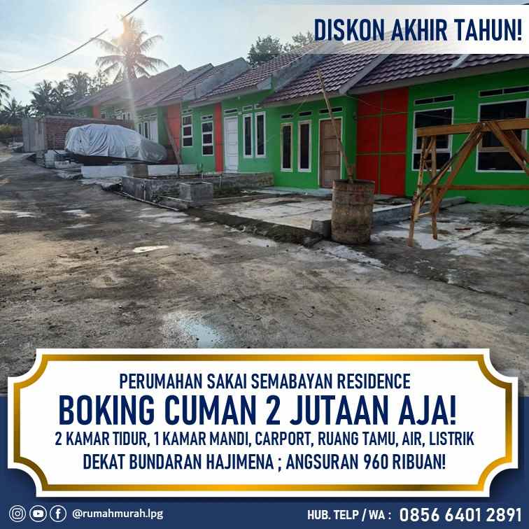 subsidi rumah di hajimena dekat bunderan