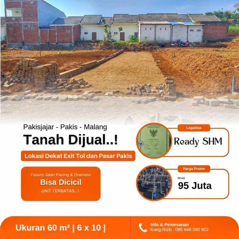 tanah dekat bandara pakis malang