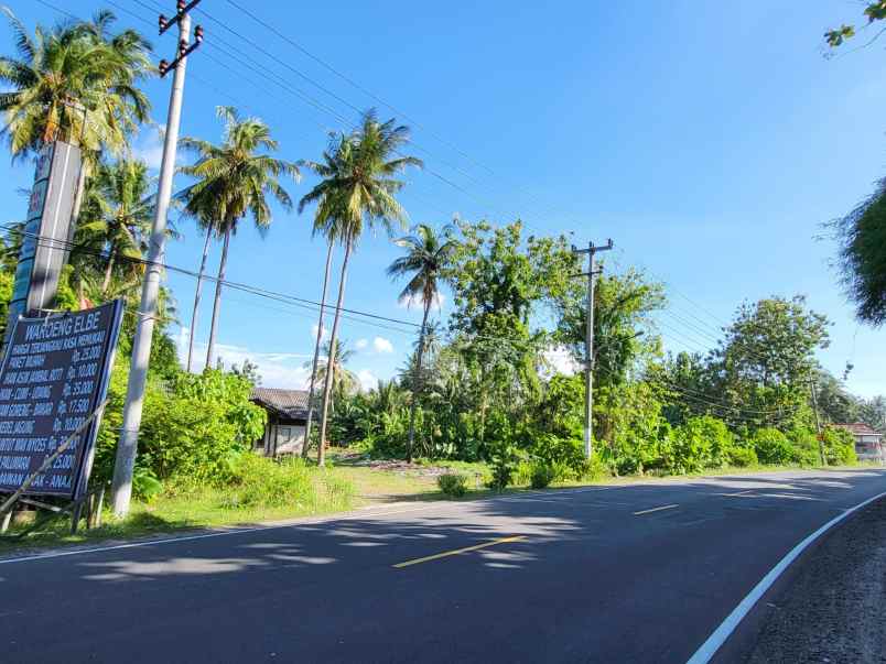 tanah kavling pinggir jalan raya