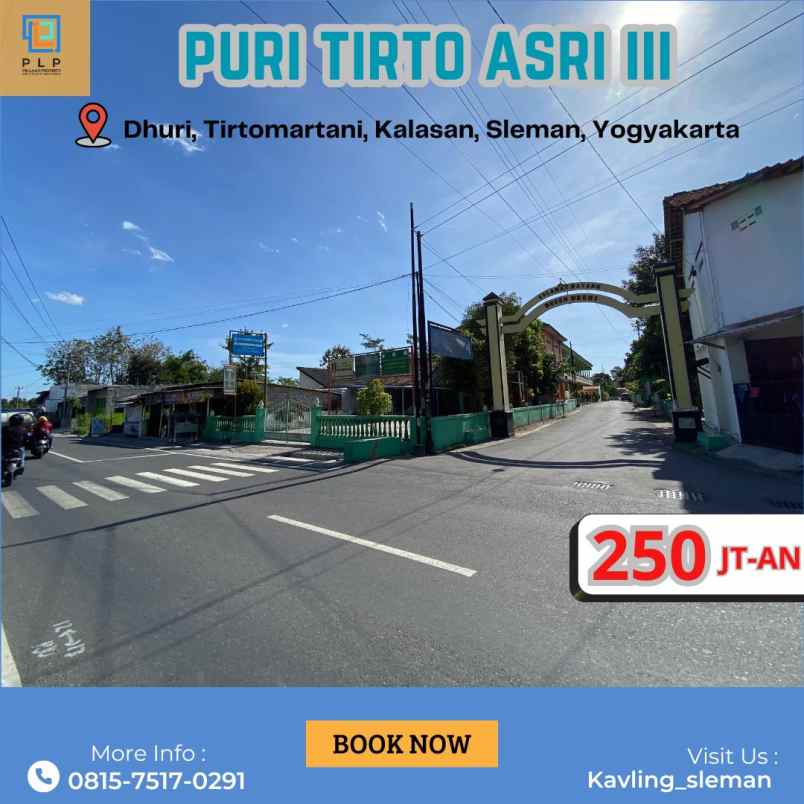 tanah kavling promo 250 jutaan 900 meter jl jogja solo