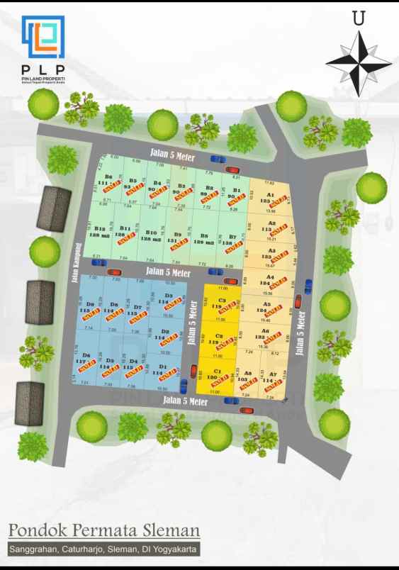 tanah kavling strategis dekat jln magelan km 12