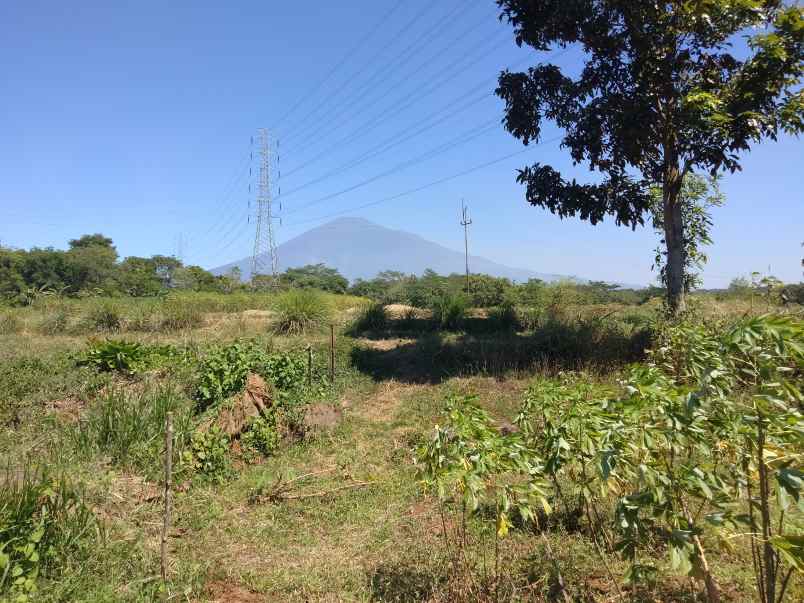 tanah kebun bagus view gunung kota cirebon kelihatan