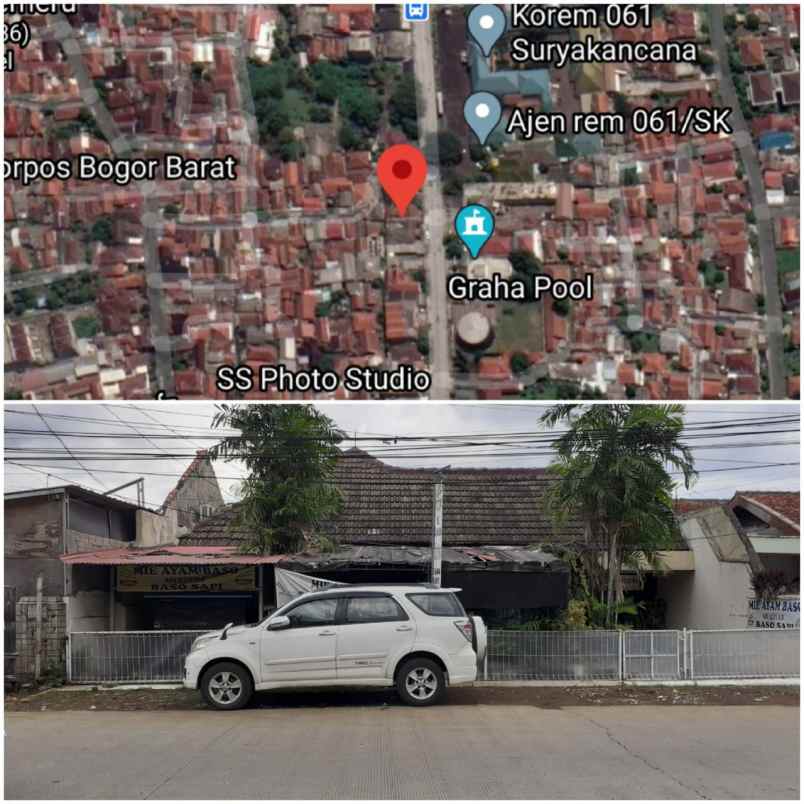 tanah rumah dekat stasiun kota bogor