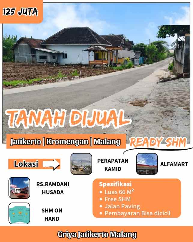 tanah shm di kab malang jatikerto