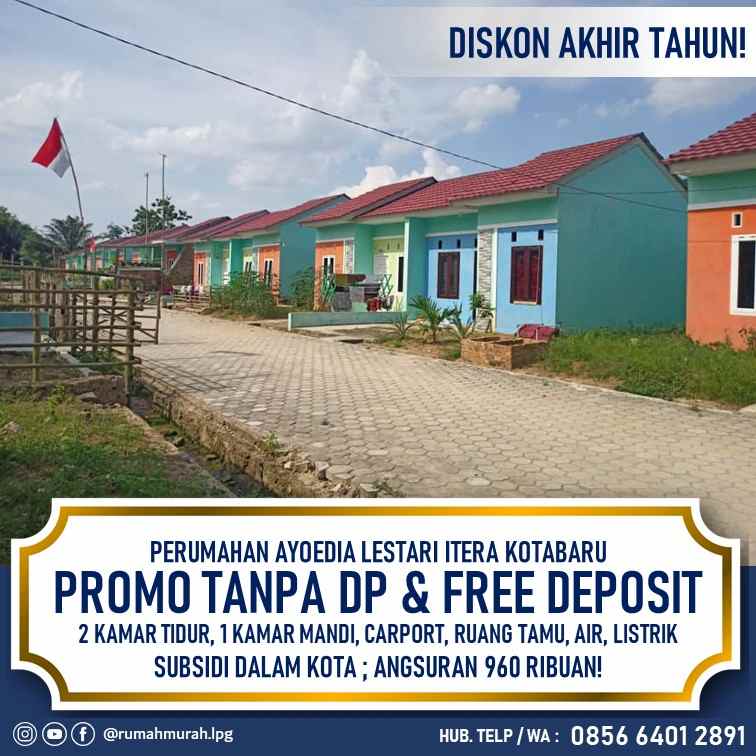 tanpa dp free angsuran dekat kampus itera