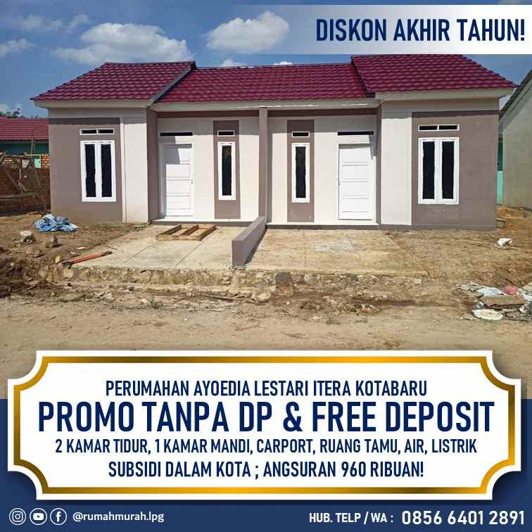 tanpa dp free angsuran dekat kampus itera