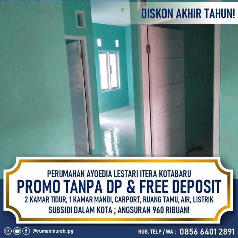 tanpa dp free angsuran dekat kampus itera