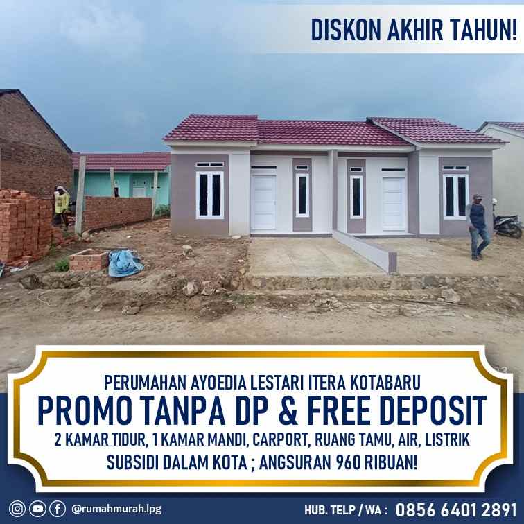 tanpa dp free angsuran dekat kampus itera