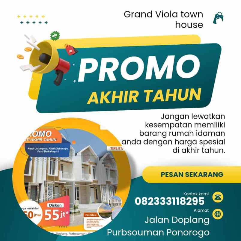 terlaris call jual rumah murah ponorogo akhir tahun