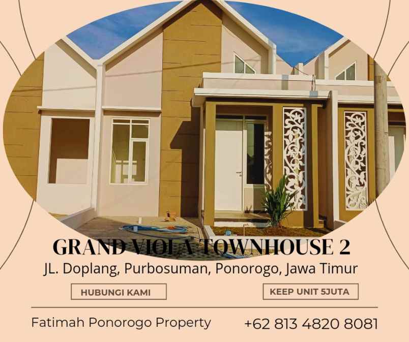 terlaris rumah satu lantai syariah di ponorogo