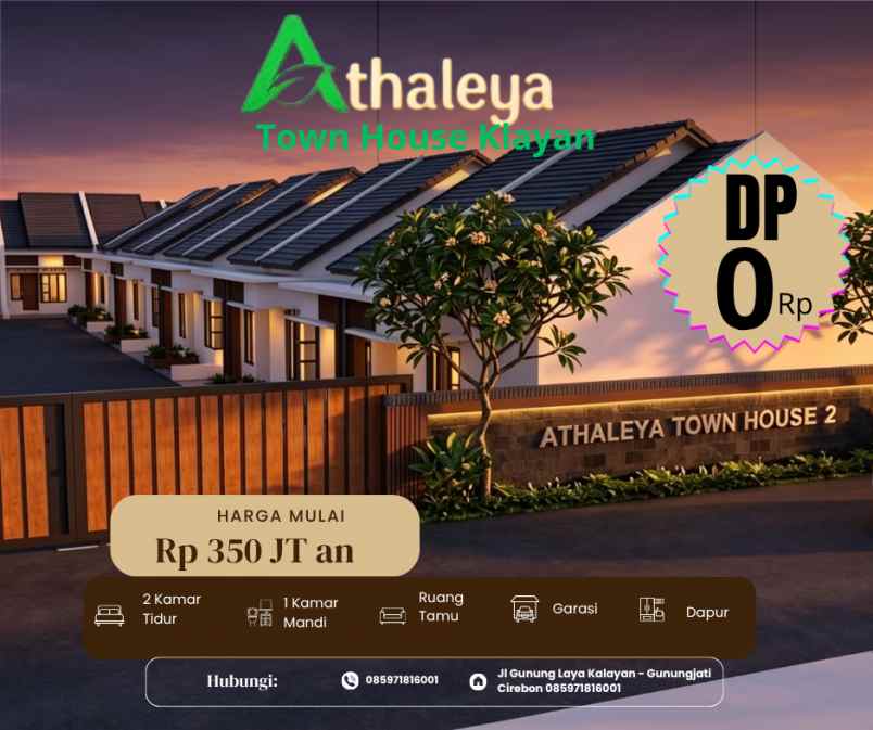 townhouse athaleya klayan cirebon
