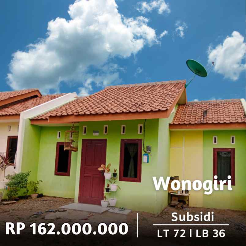 unit subsidi sisa 17 unit wonogiri kota