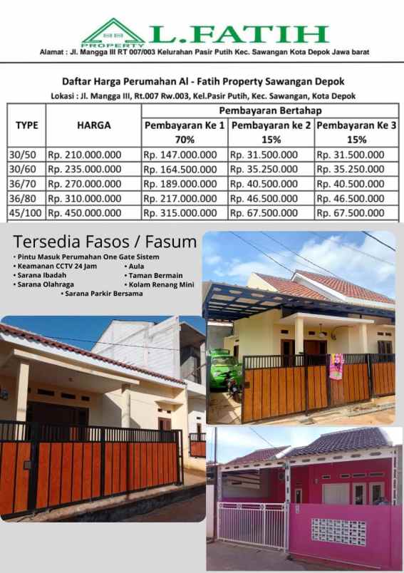 unit terbatas rumah modern di sawangan hot promo