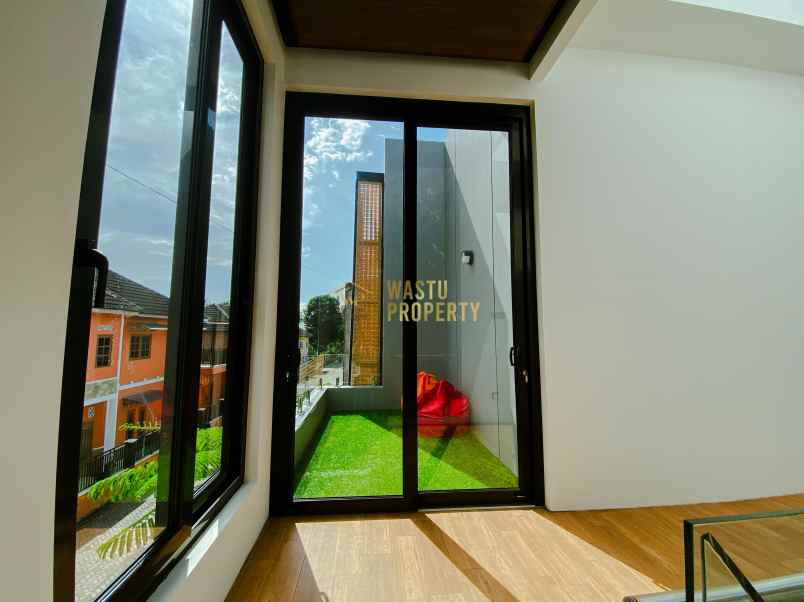 villa fully furnish di jakal utara view sawah