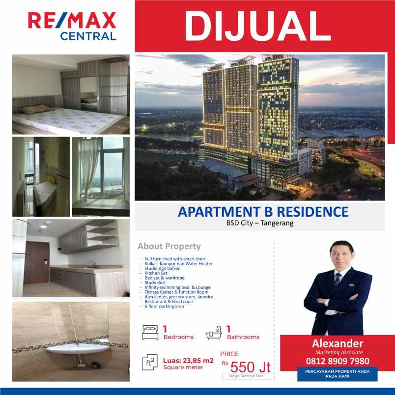 apartemen di b residence bsd city tangerang