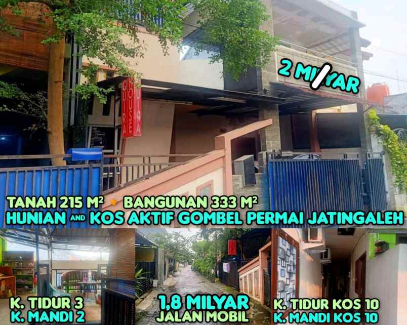 dijual kost aktif di gombel permai semarang