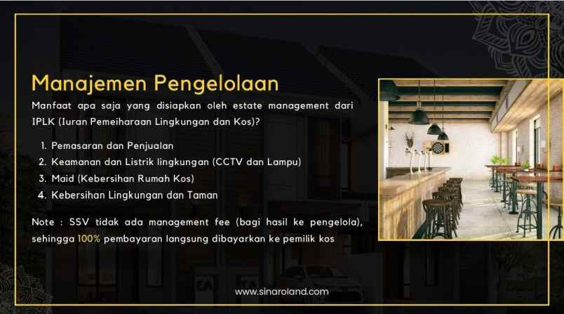 dijual kost dibelakang duta berlian