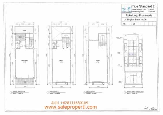 dijual ruko gudang kantor jalan alam sutera boulevard