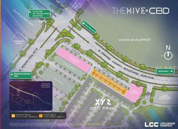 dijual ruko gudang kantor lippo cikarang kab bekasi