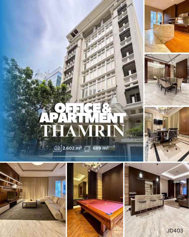 dijual ruko gudang kantor thamrin