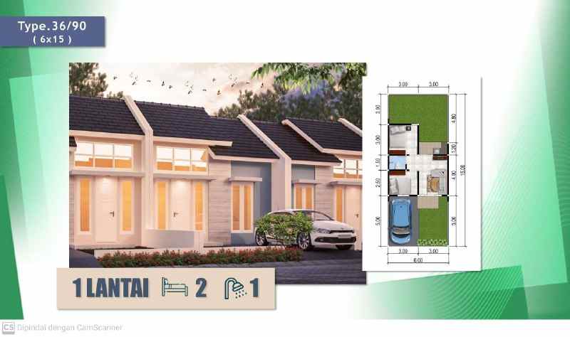 dijual rumah alana cemandi