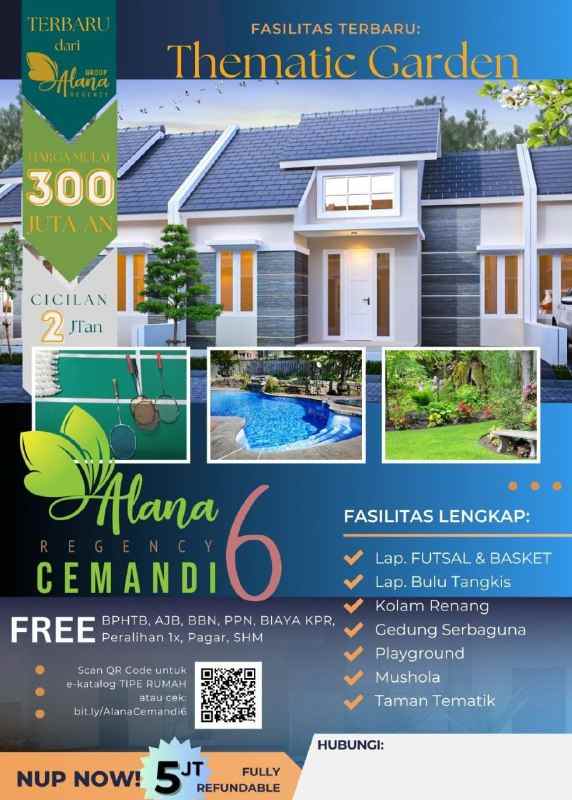 dijual rumah alana cemandi