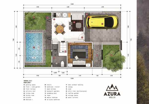 dijual rumah azura hill batu