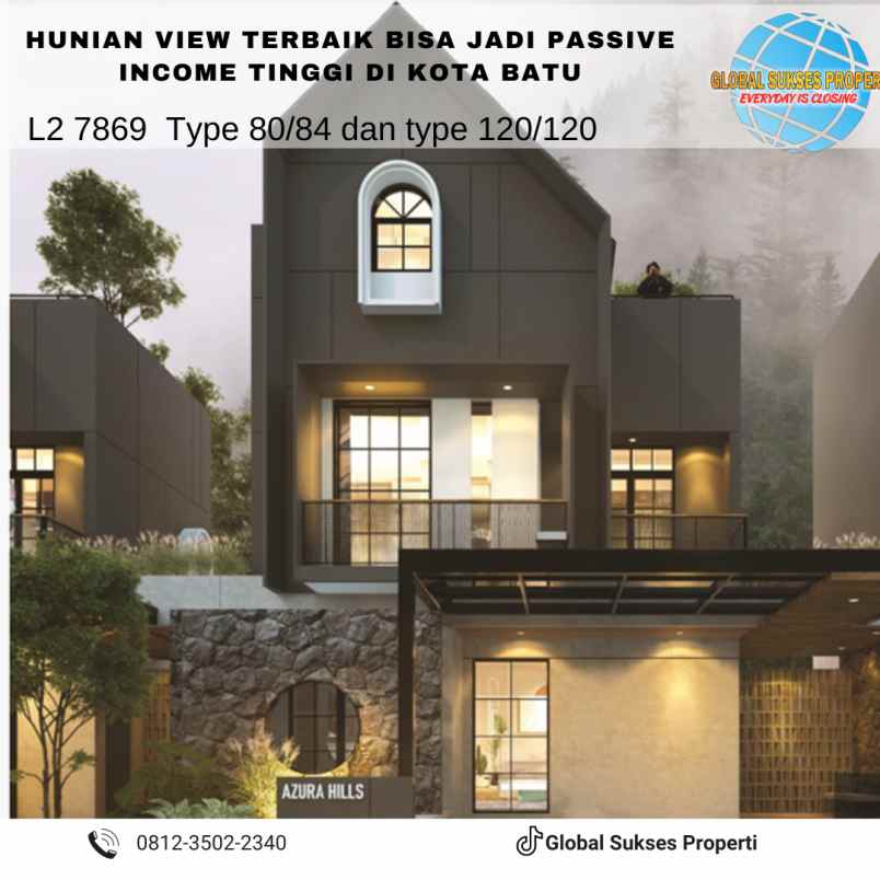 dijual rumah azura hill batu