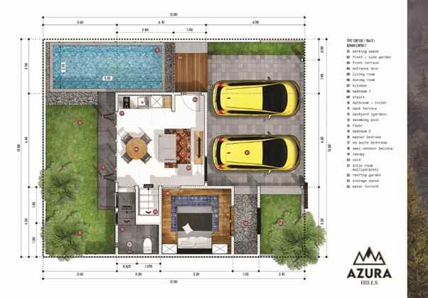 dijual rumah azura hills