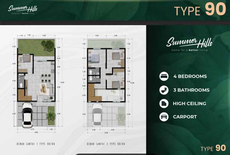 dijual rumah central square garden