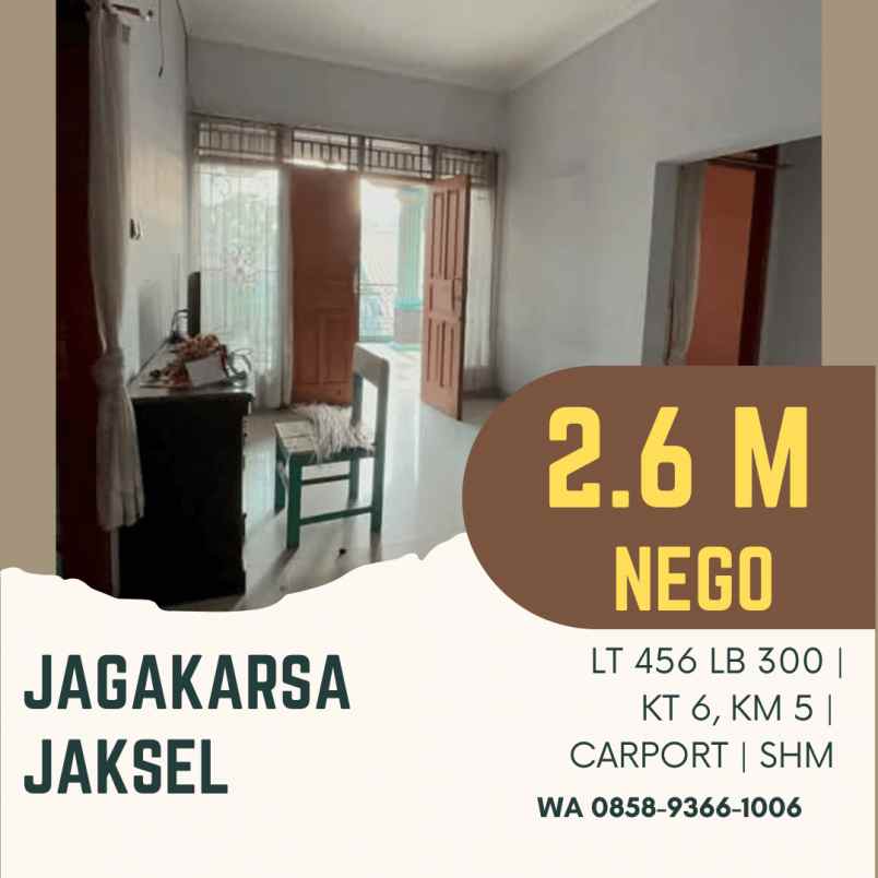 dijual rumah cipedak v