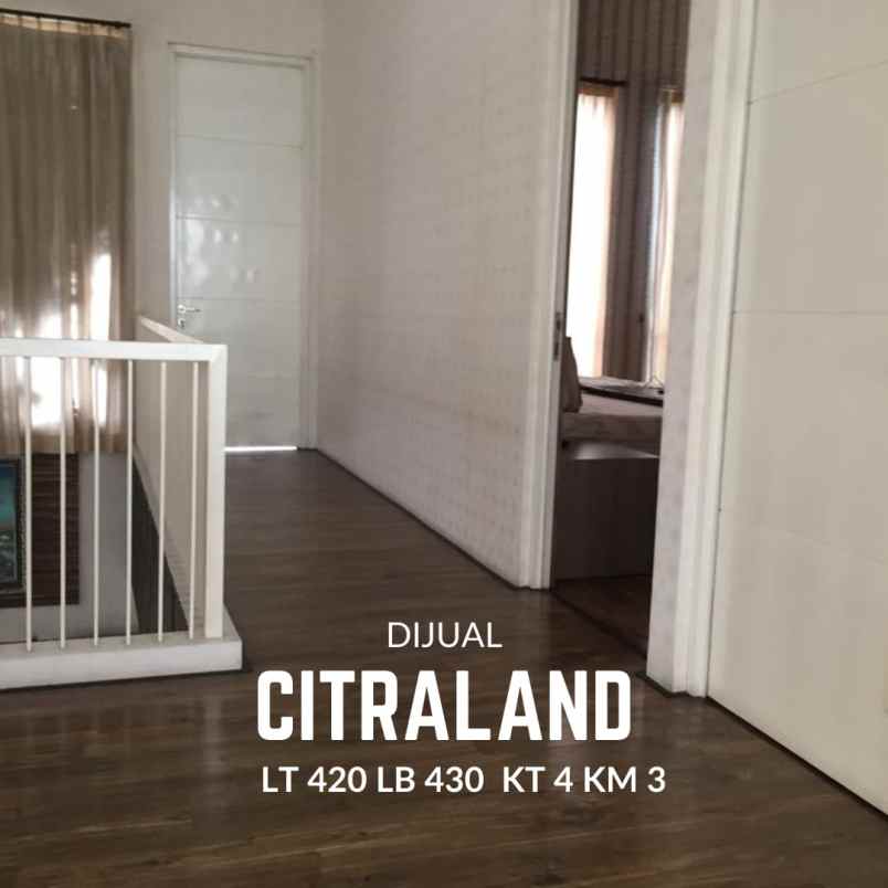 dijual rumah citraland