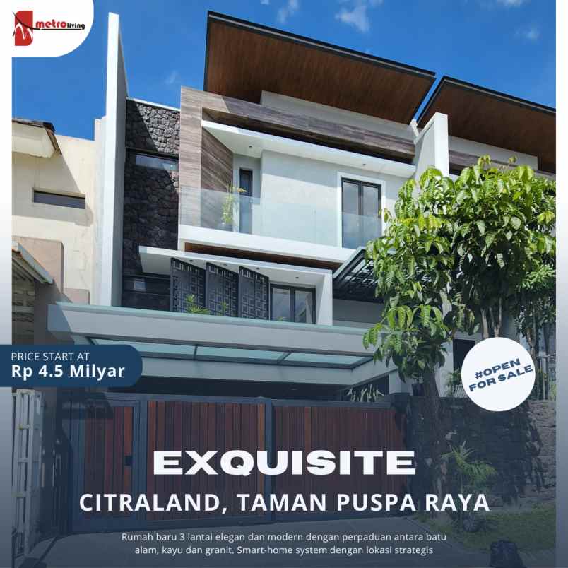 dijual rumah citraland taman puspa raya d1