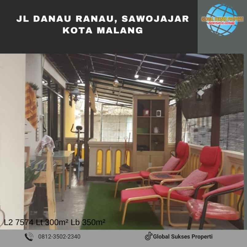 dijual rumah danau ranau sawojajar