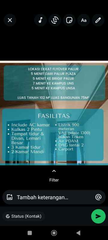 dijual rumah di palur sukoharjo dekat flyover