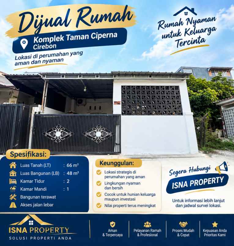 dijual rumah di taman kota cirebon