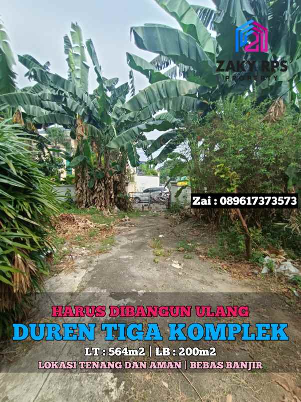 dijual rumah duren tiga