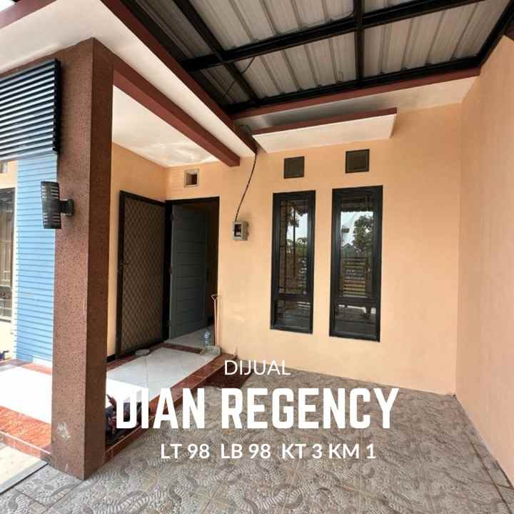 dijual rumah garden dian regency