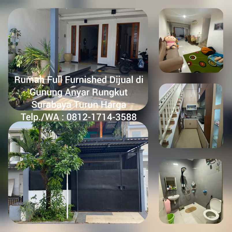 dijual rumah gunung anyar surabaya