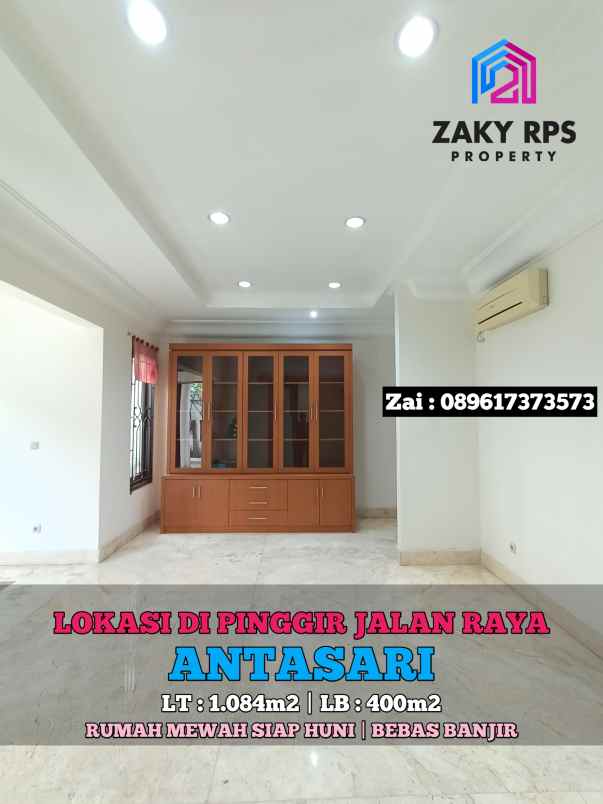 dijual rumah jalan antasari