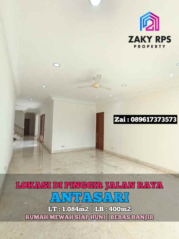 dijual rumah jalan antasari