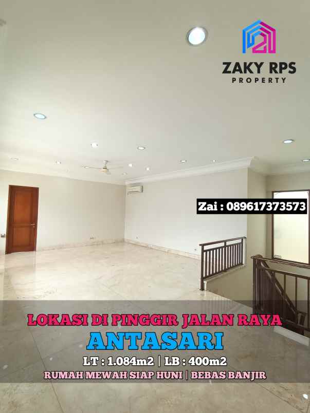 dijual rumah jalan antasari