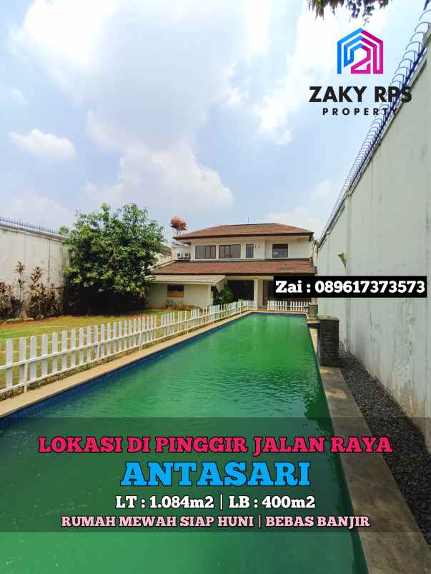 dijual rumah jalan antasari