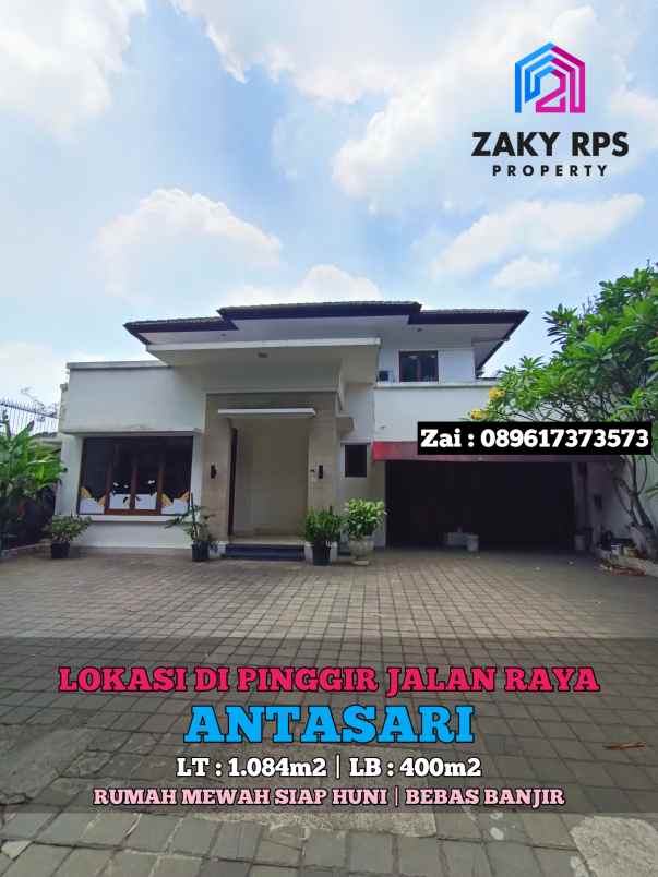 dijual rumah jalan antasari