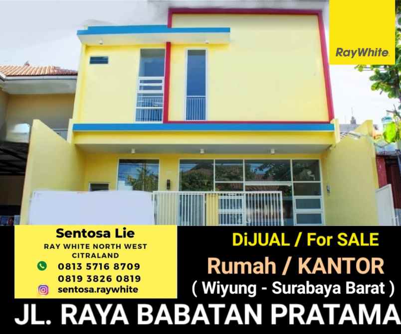 dijual rumah jalan babatan pratama