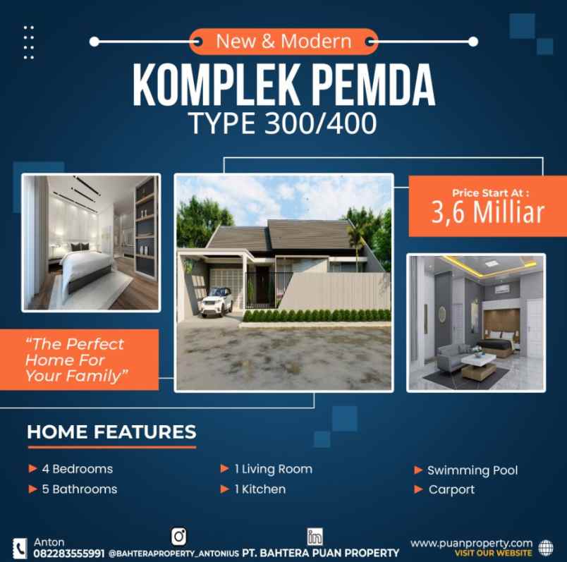 dijual rumah jalan cemara gading pekanbaru